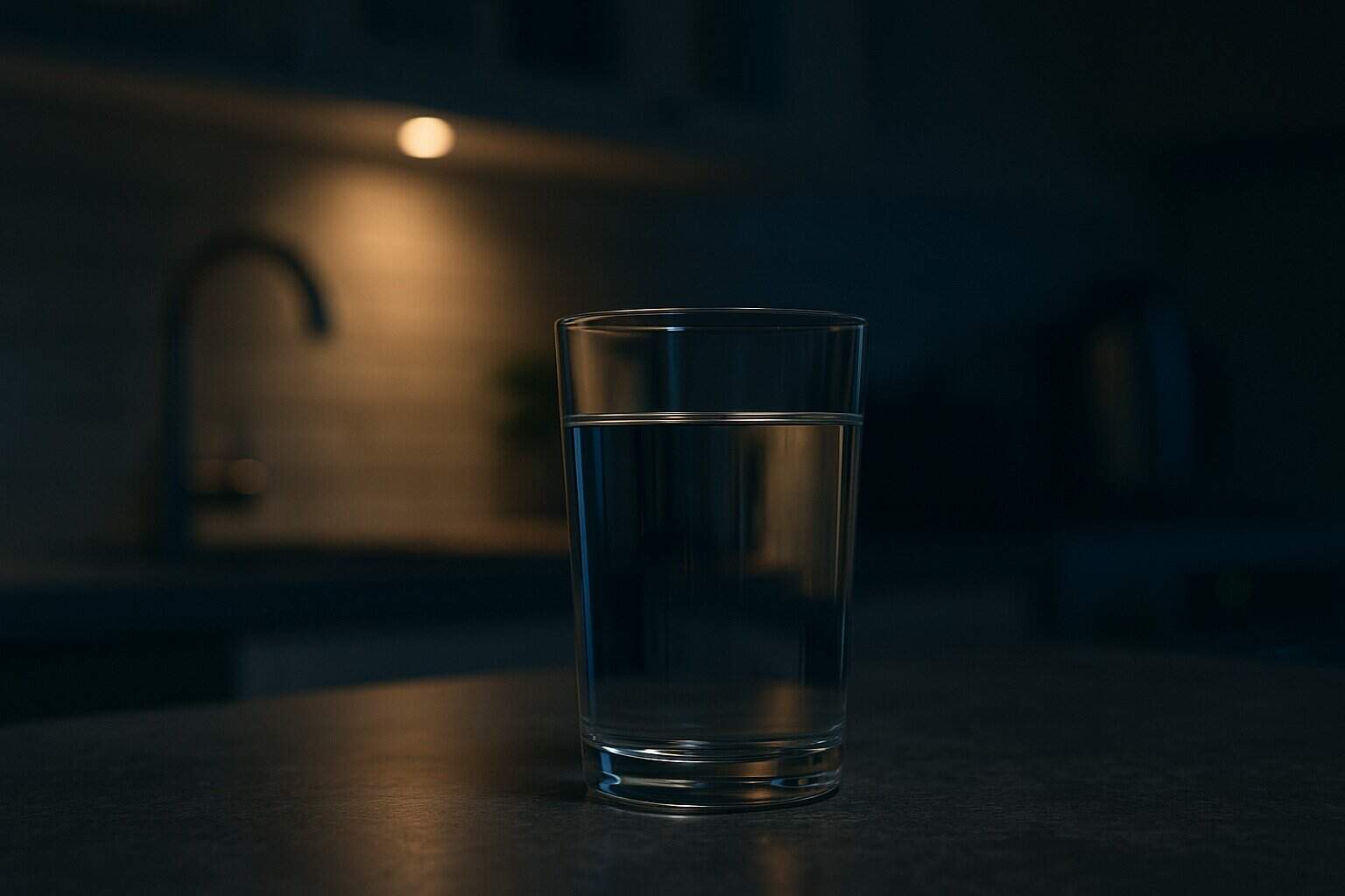 Porque a água da torneira sabe diferente à noite e não é imaginação