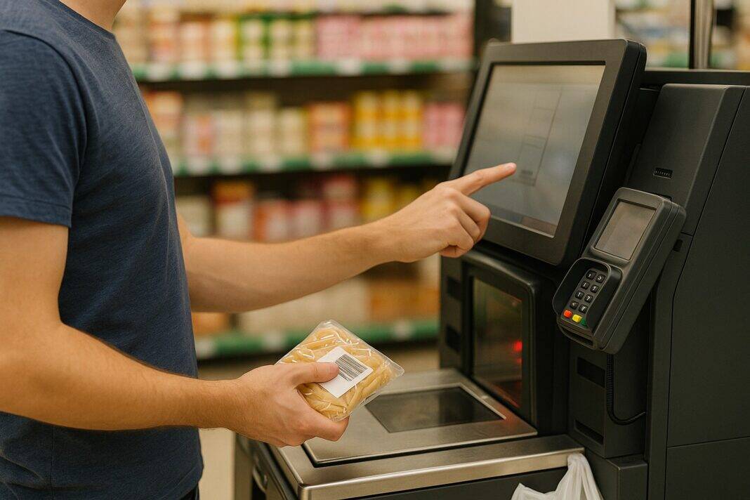 Cuidado com as máquinas de self-checkout nos supermercados!