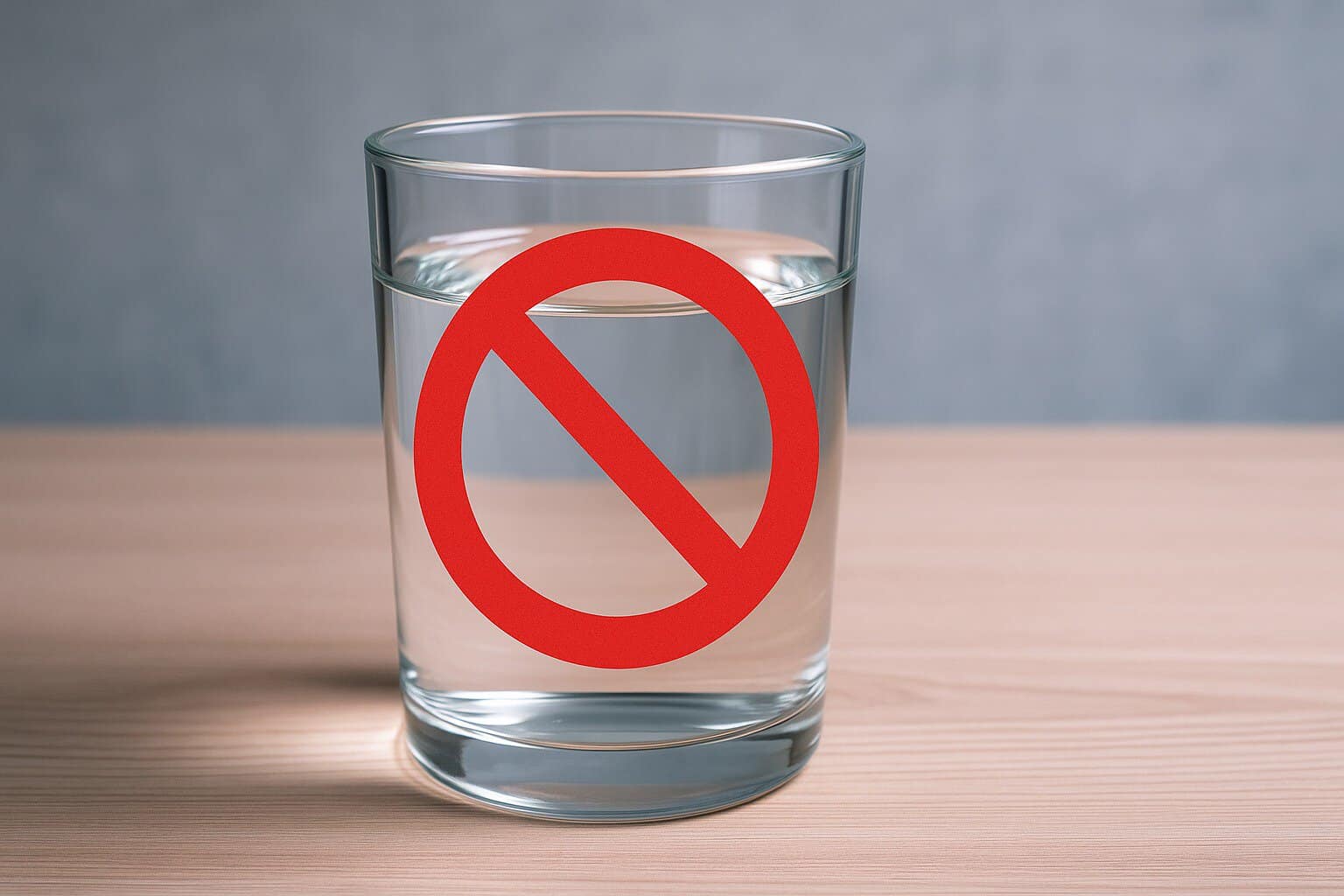 copo de água em jejum