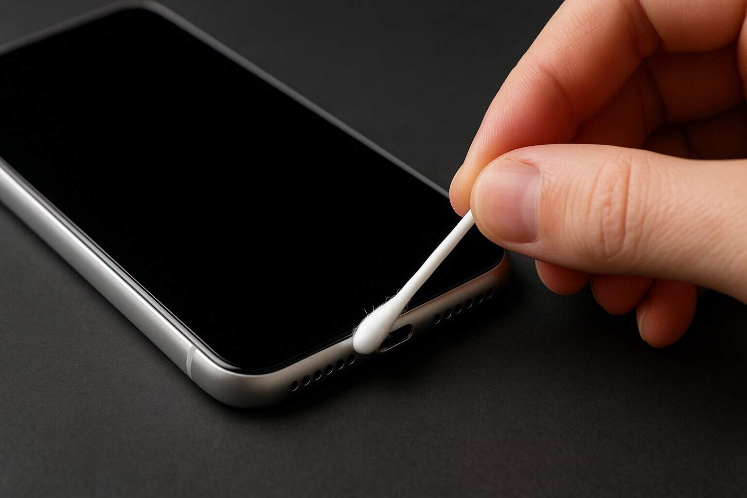 Nunca uses cotonetes no microfone ou coluna do telemóvel