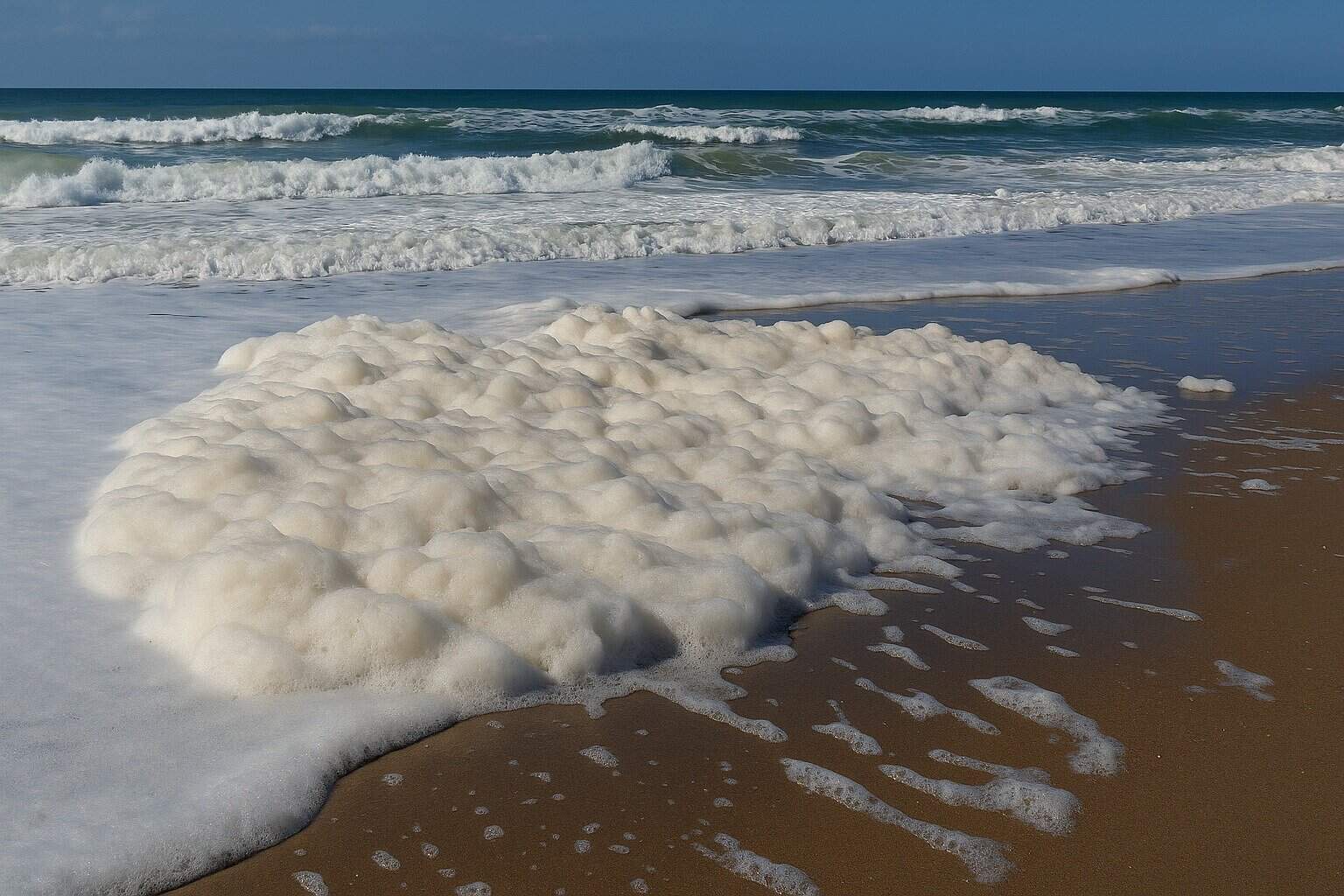A espuma no mar pode esconder isto e não é nada inofensivo