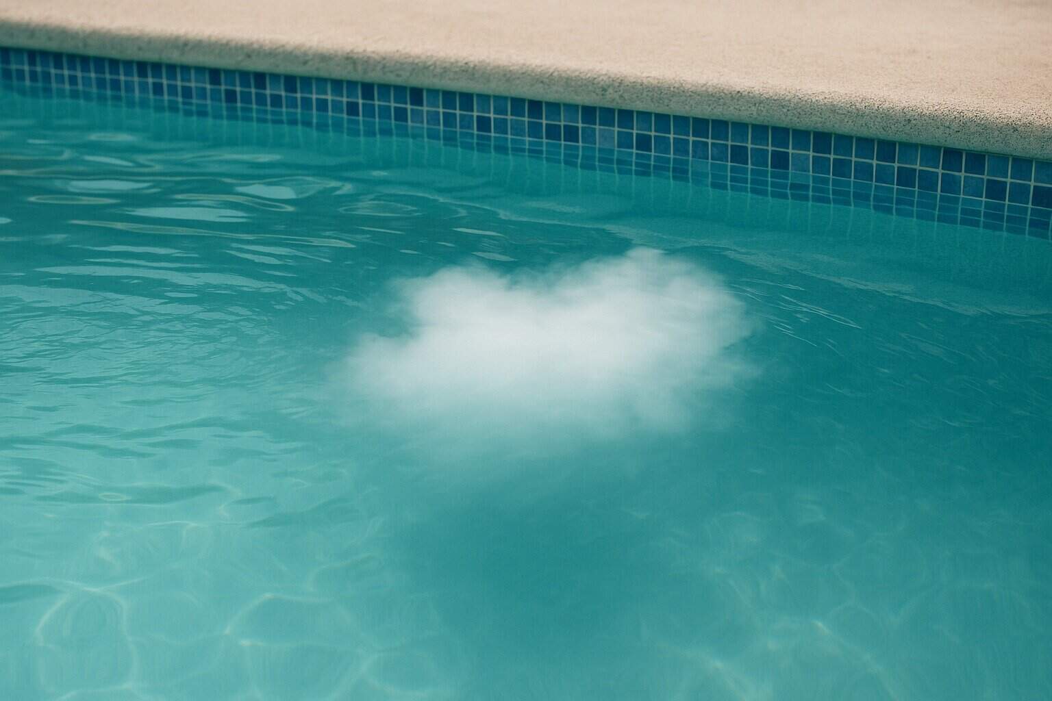 Se vires esta nuvem na piscina sai imediatamente da água