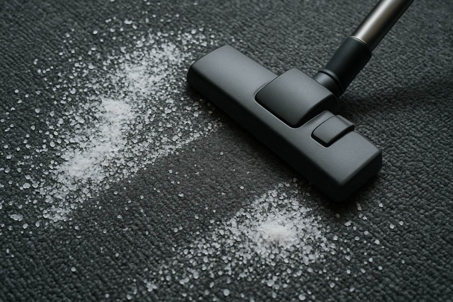 A razão pela qual deves deitar sal no tapete antes de aspirar