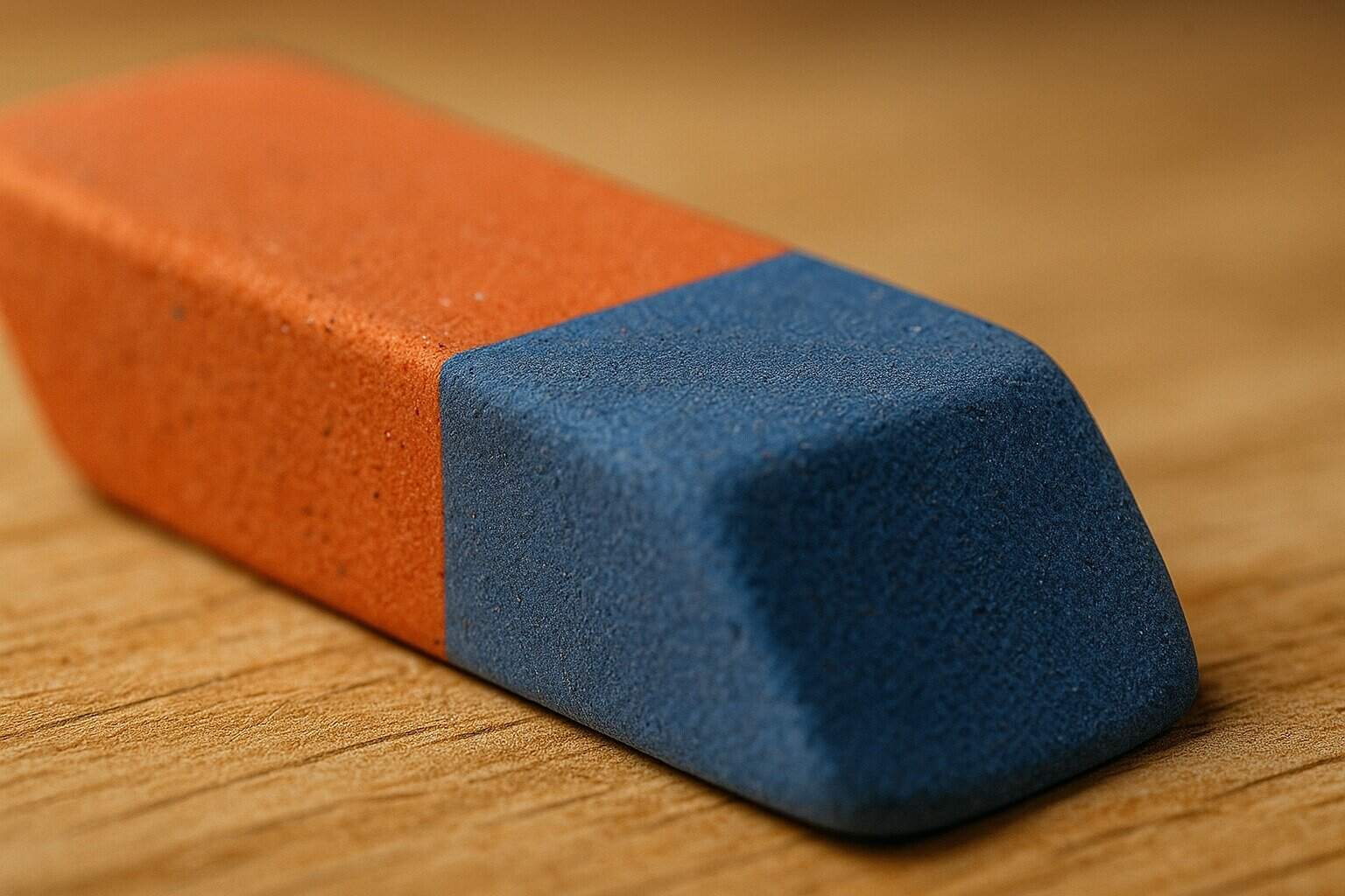 Borracha azul, mini bolso e a tampa da caneta afinal servem para isto!