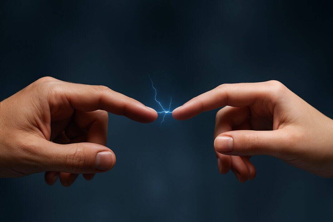 Porque sentimos choques elétricos quando tocamos noutras pessoas?