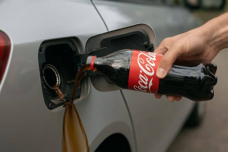 O que acontece se colocares Coca-Cola no depósito do carro?