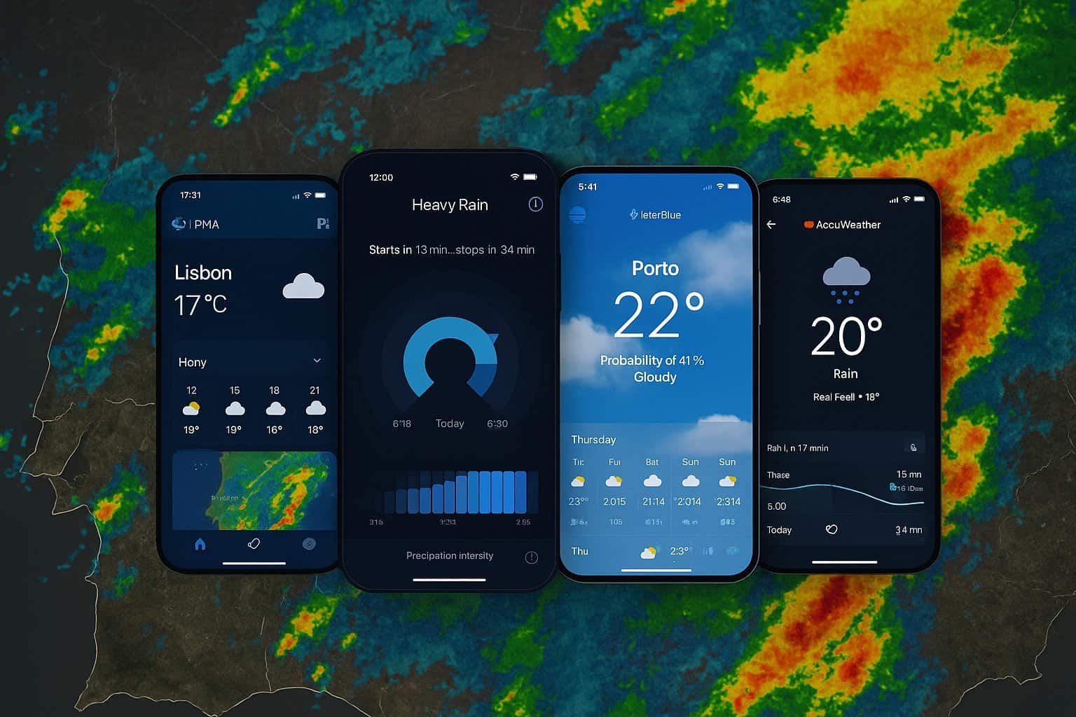 Chuva: estas são as apps que realmente acertam quando vai chover