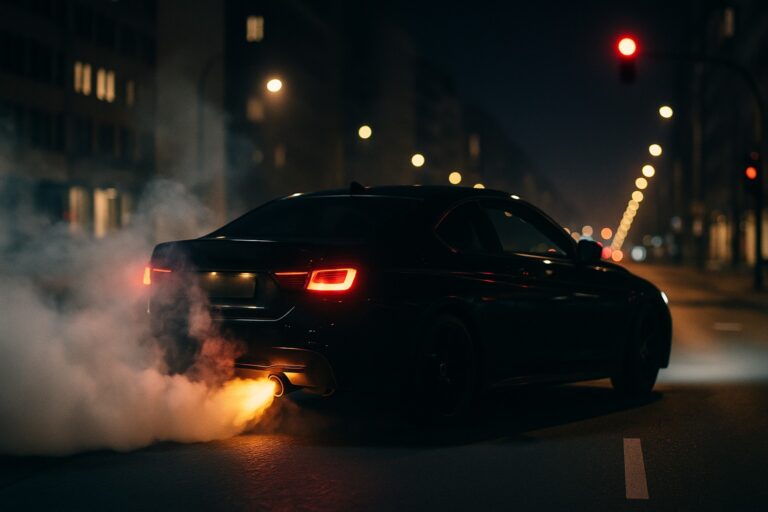 O barulho de um carro quase matou uma pessoa e acham que isto é normal?