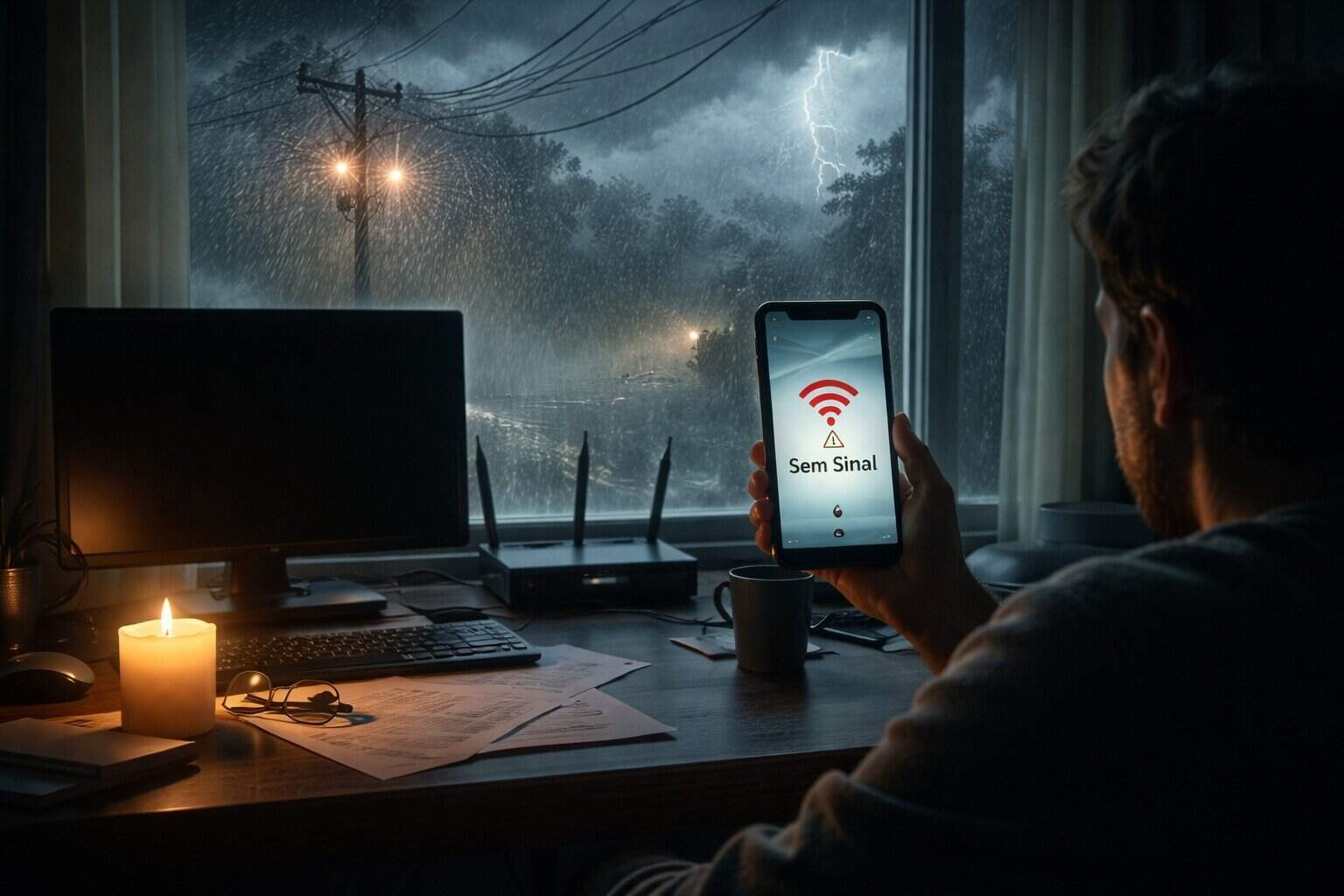 Faltou a luz durante o teletrabalho: tenho falta injustificada?