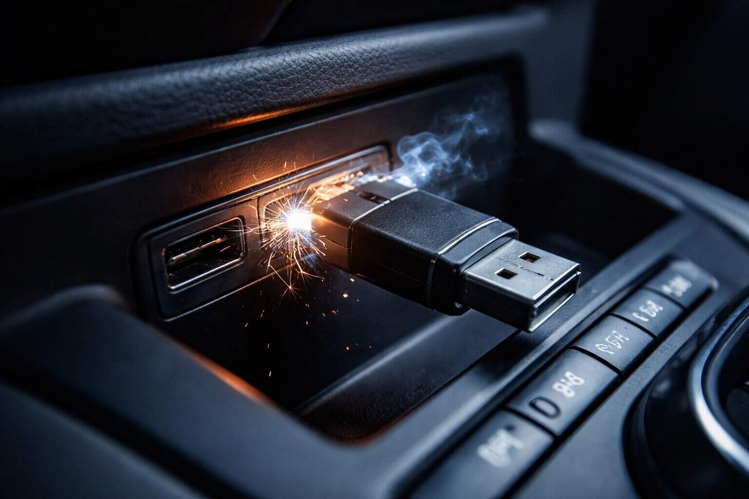 Está à venda online. Ligá-lo ao USB do carro pode destruí-lo