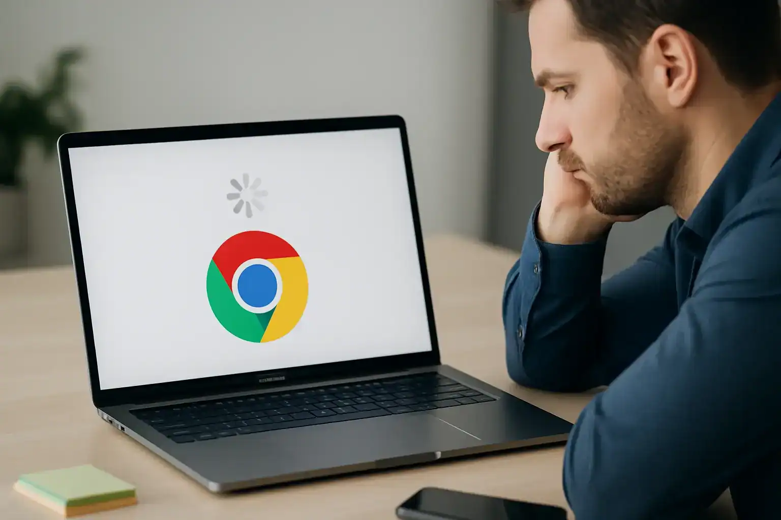 Navegador Chrome com problema de engasgar, otimização de memória rápida.