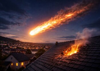 ESA investiga bola de fogo que atingiu casa na Alemanha