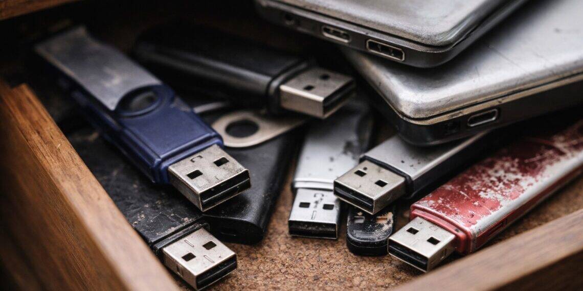 O perigo na gaveta: não deves reutilizar as tuas pens USB antigas