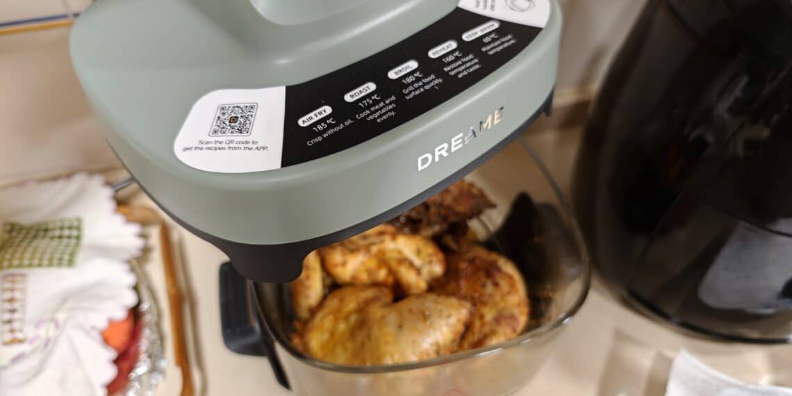 Dreame Tasti: Uma Air Fryer flexível, de vidro, e que não é cara!